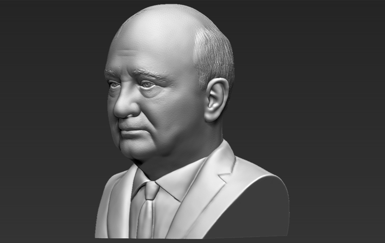 Mikhail Gorbachev bust ready for full color 3D printing 3D Print 283208