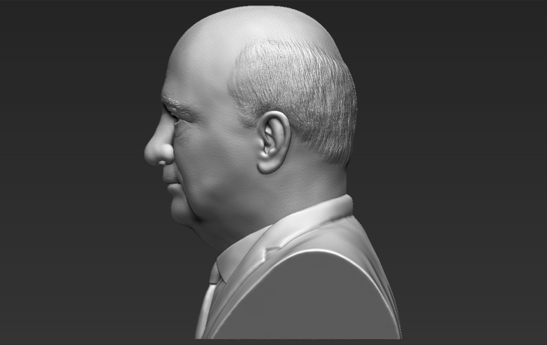 Mikhail Gorbachev bust ready for full color 3D printing 3D Print 283209