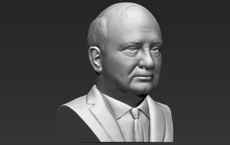 Mikhail Gorbachev bust ready for full color 3D printing 3D Print 283211