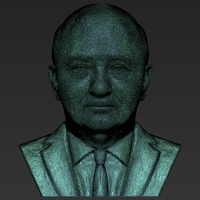 Mikhail Gorbachev bust ready for full color 3D printing - Thumbnail 20