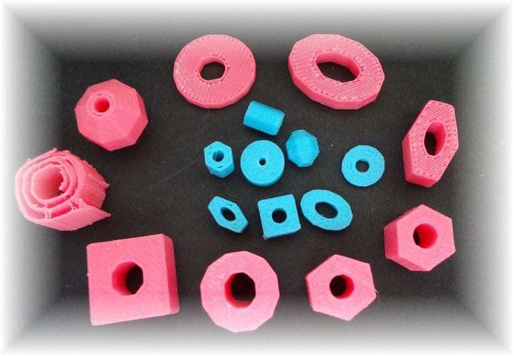 Bead collection in different sizes and shapes 3D Print 28328