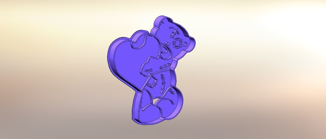 Teddy bear with a heart-100 (Free) 3D Print 283303