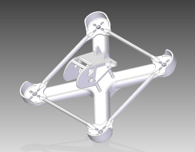 Birdbone Helium 210 FPV Quadcopter 3D Print 283308