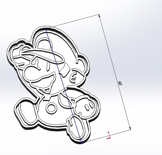  Mario cookie cutter-60 (Free) 3D Print 283335