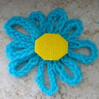 knitting project with labyrinth buttons - Thumbnail 3