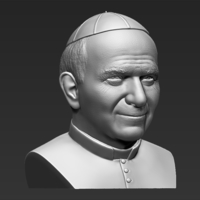 Pope John Paul II bust 3D printing - Thumbnail 9