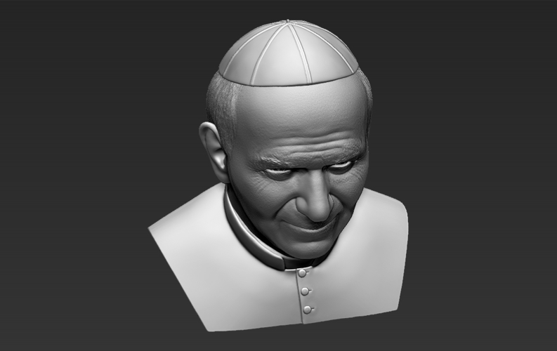 Pope John Paul II bust 3D printing 3D Print 283404