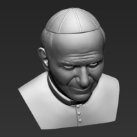 Pope John Paul II bust 3D printing - Thumbnail 11
