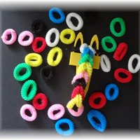 Knitting fork, own fantasy design combined with a cat button - Thumbnail 5