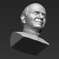 Pope John Paul II bust 3D printing - Thumbnail 20