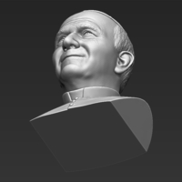 Pope John Paul II bust 3D printing - Thumbnail 21