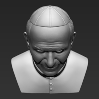 Pope John Paul II bust 3D printing - Thumbnail 22
