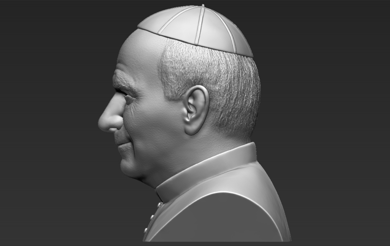 Pope John Paul II bust ready for full color 3D printing 3D Print 283429