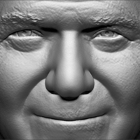 Pope John Paul II bust ready for full color 3D printing - Thumbnail 17