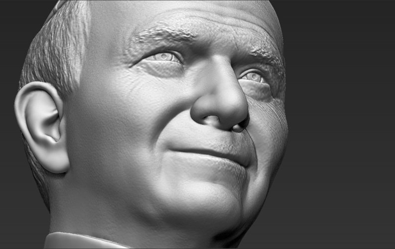 Pope John Paul II bust ready for full color 3D printing 3D Print 283434