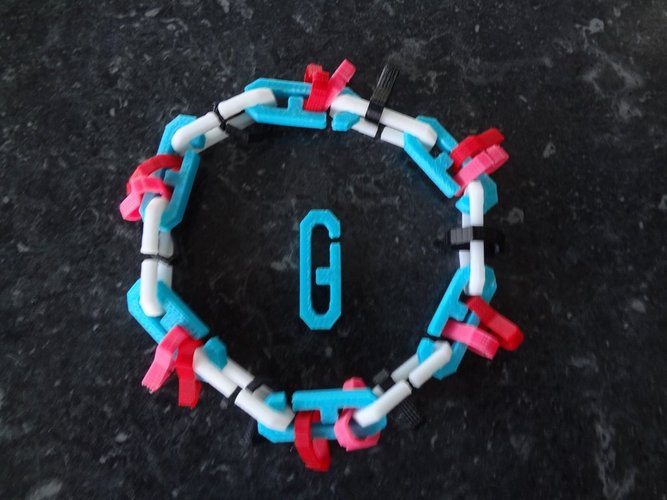 Letter G chain 3D Print 28349