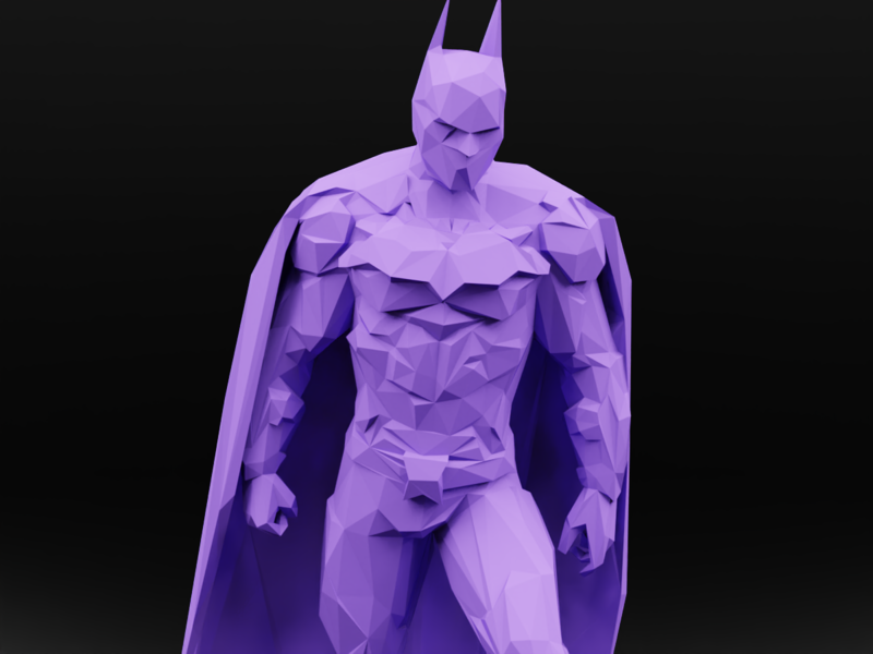 BATMAN Low Poly dark Knight