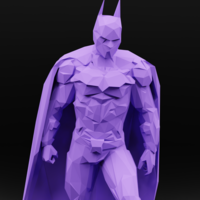 Small BATMAN Low Poly dark Knight 3D Printing 283562