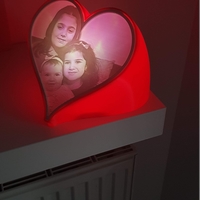 Small heart lithophane frame for valentin's day 3D Printing 283603