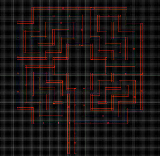 Roman 4 quadrant Rose Labyrinth 3D Print 28369