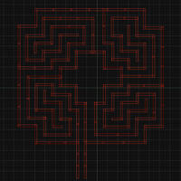 Roman 4 quadrant Rose Labyrinth - Thumbnail 2
