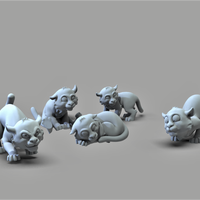 baby Tigers 5 poses - Thumbnail 4