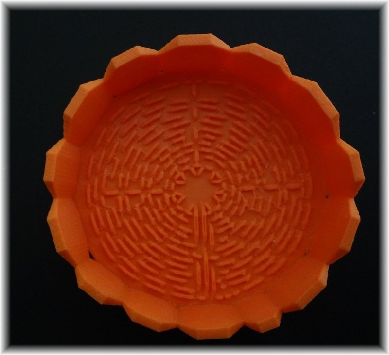 Tray with Chartres Labyrinth inside