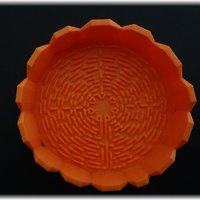 Small Tray with Chartres Labyrinth inside 3D Printing 28371