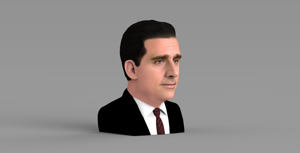 Michael Scott The Office bust ready for full color 3D printing 3D Print 283784
