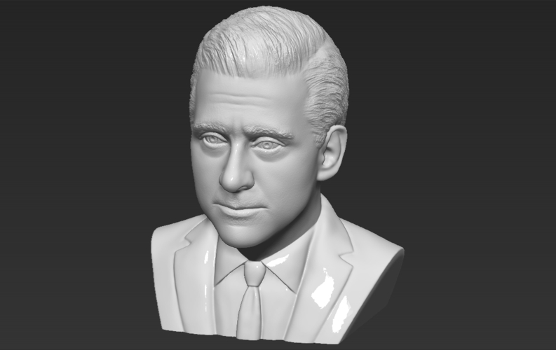 Michael Scott The Office bust ready for full color 3D printing 3D Print 283797