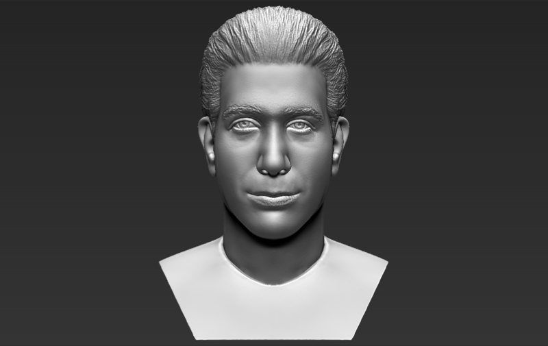 Ross Geller from Friends bust 3D printing ready stl obj formats