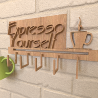 Small Expresso  hanger 3D Printing 283832