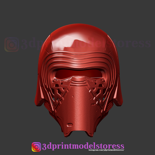 Kylo Ren Helmet Star Wars Cosplay Costume STL File