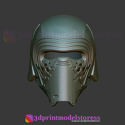 Kylo Ren Helmet Star Wars Cosplay Costume STL File 3D Print 283853