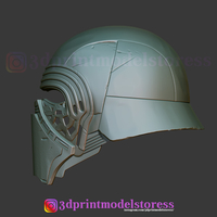 Kylo Ren Helmet Star Wars Cosplay Costume STL File - Thumbnail 6