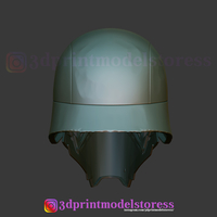 Kylo Ren Helmet Star Wars Cosplay Costume STL File - Thumbnail 8