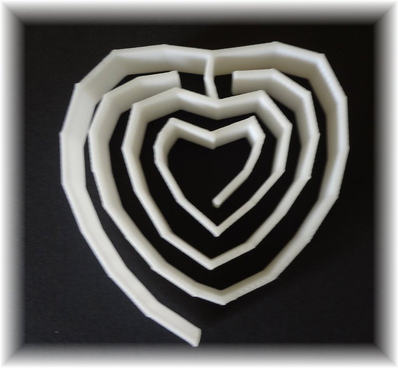 heart labyrinth, labyrinthine small (place)mat