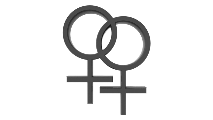 lesbian female symbol