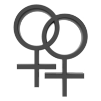 Small lesbian female symbol 3D Printing 283953