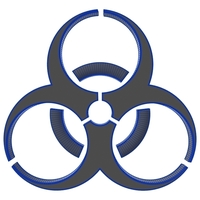 Small biohazard symbol 3D Printing 283961