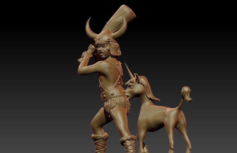 Bobby and the Unicorn - Second Pose 3D Print 283978