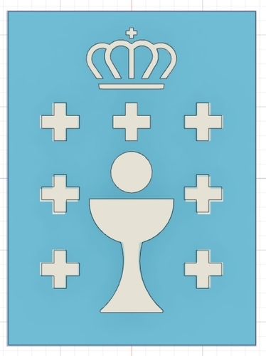 Escudo de Galicia / Galicia shield 3D Print 284093