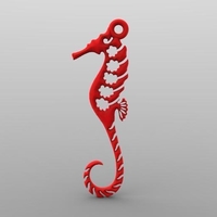 Sea horse earrings - Thumbnail 2