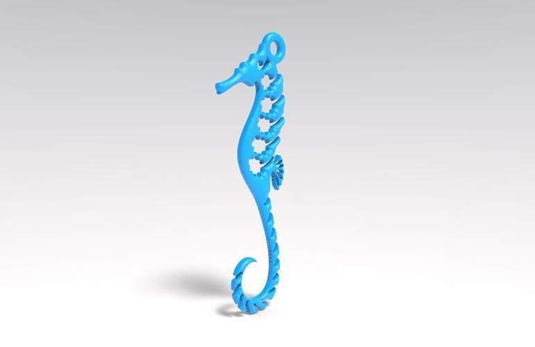 Sea horse earrings 3D Print 284097