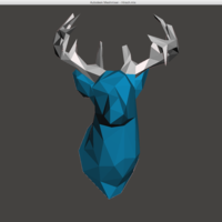 Faceted Deer Head - Thumbnail 2