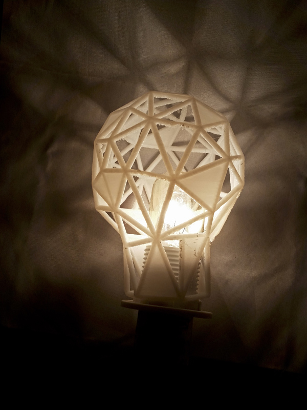 3d-printed Biophilic Chandelier | LED | Geometric Honeycomb