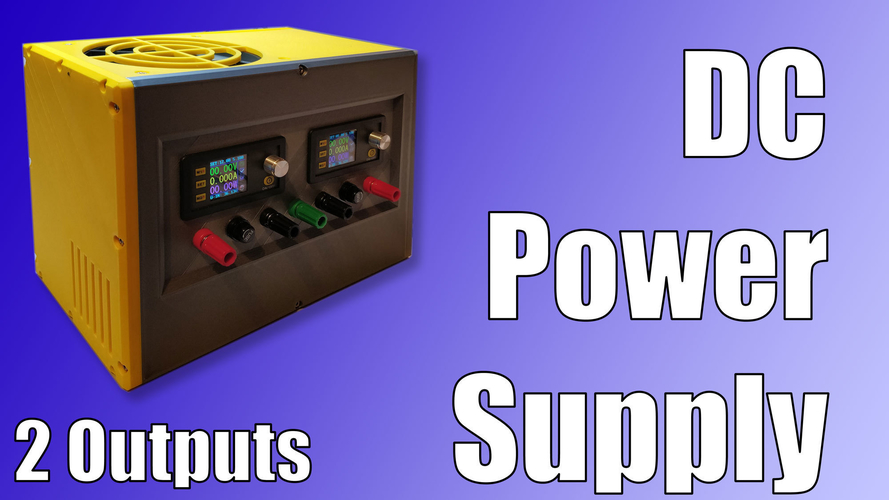 Benchtop DC Power Supply with 2 adjustable outputs 3D Print 284274