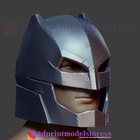 Batman vs Superman Helmet Cosplay DC Comic 3D Print Model - Thumbnail 2