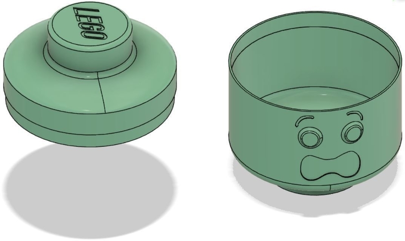 Lego Head Box - Scared