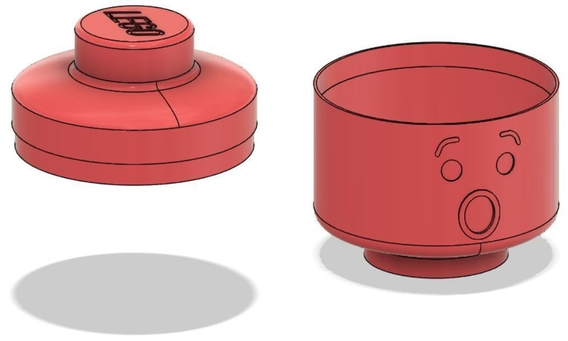 Lego Head Box - Surprised